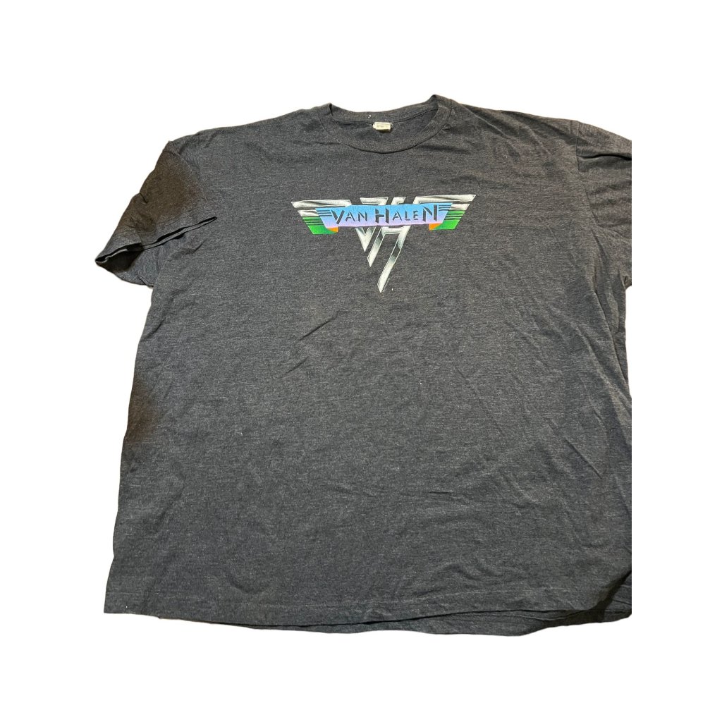 Vintage Van Halen Shirt Heather Dark Gray 707 Brand 52 Cotton 48 Polyester 2xl